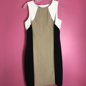 BCX Black and White knee high dress Size 5